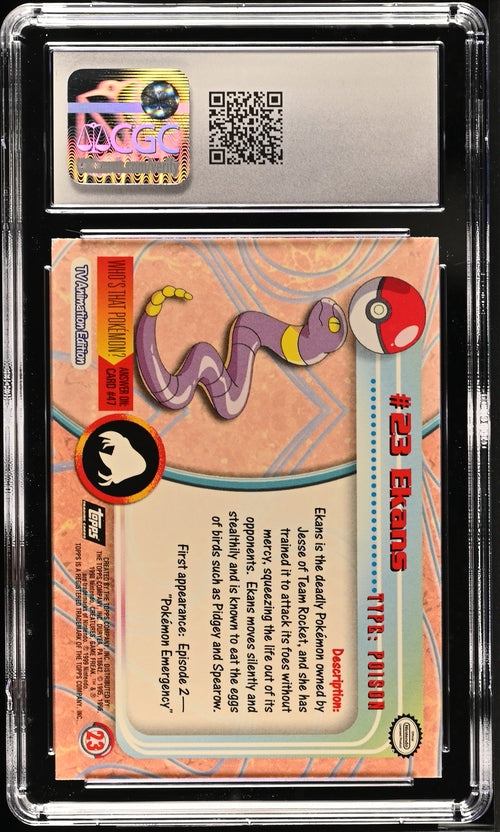 Ekans Pokémon Topps 1999 Grade 9