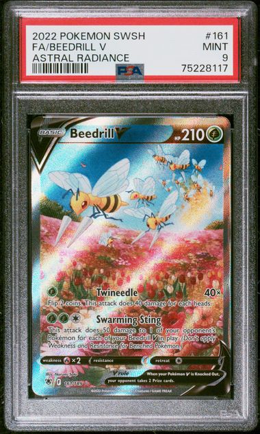 2022 POKEMON SWORD & SHIELD ASTRAL RADIANCE #161 FA/BEEDRILL V ASTRAL RADIANCE