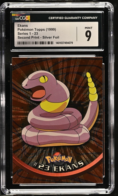 Ekans Pokémon Topps 1999 Grade 9