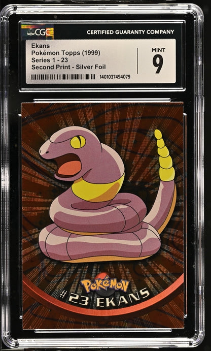 Ekans Pokémon Topps 1999 Grade 9